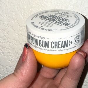 Sol de Janeiro Yellow & White Bum Bum Cream Jar